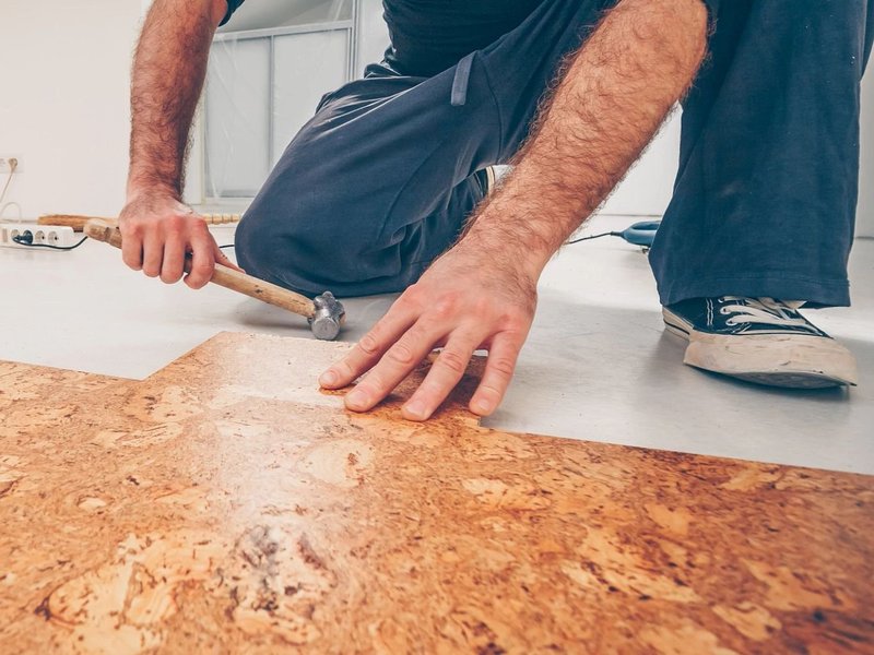 cork flooring installation on Fort Morgan, CO area by Specialty Shoppe Floors