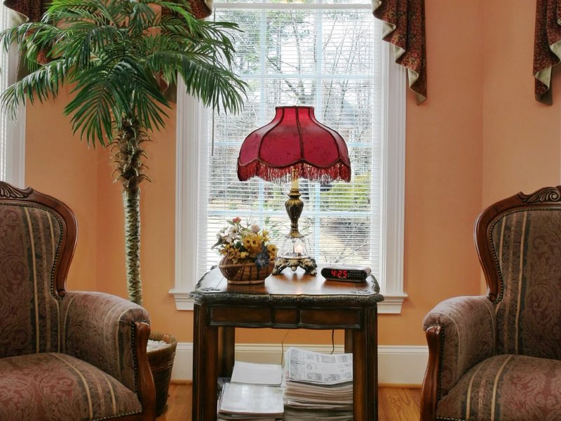 vintage living room with vintage armchair